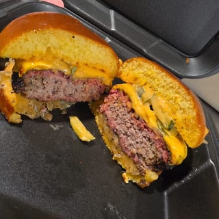Smoked Brisket Cheeseburger